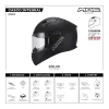 Casco Moto Integral Mac Speed Solid Negro Mate Visor Simple