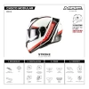 Casco Moto Mac Rebatible Rock Stroke Doble Visor Vinker
