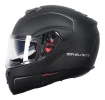 Casco Moto Rebatible Mt Atom Negro Mate Doble Visor 