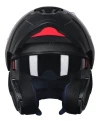 Casco Moto Rebatible Mt Atom Negro Mate Doble Visor 
