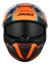 Casco Moto Axxis Hawk Evo Paw B4 Naranja Mate Doble Visor