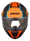 Casco Moto Axxis Hawk Evo Paw B4 Naranja Mate Doble Visor