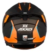 Casco Moto Axxis Hawk Evo Paw B4 Naranja Mate Doble Visor