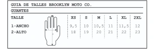Guantes Brooklyn Groom Vintage 100% Cuero Vacuno Combinado