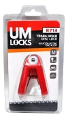 Traba Disco Moto Um Locks 8713 Zinc Perno 5,5 Mm Con Llave