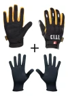 Guantes Moto City Madbike Tactil + Guantes Primera Piel