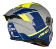 Casco Moto Axxis Hawk Evo Daytona C2 Gris Mate Doble Visor