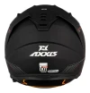 Casco Moto Axxis Hawk Solid A1 Negro Mate Doble Visor