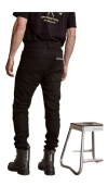 Pantalon Brooklyn Moto Jean Kingman Kevlar Y Protecciones