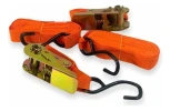 Kit Set X2 Cinta Zuncho De Amarre Con Crique 5m X 2.5mm Color Naranja