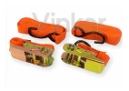Kit Set X2 Cinta Zuncho De Amarre Con Crique 5m X 2.5mm Color Naranja