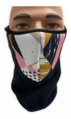 Mascara Cuello Polar Moto Bici De Mujer Con Abrojo Corto Color Diseño M2