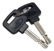 Traba Disco Moto Um Locks 8713 Zinc Perno 5,5 Mm Con Llave Color Rojo