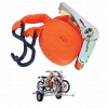 Cinta De Amarre Con Crique 5mt X 25mm Carga Tensor Auto Moto Color Naranja