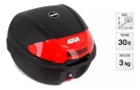 Baul Givi Top Case Trasero Moto E300n 30lt Inc Base Monolock