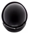 Casco Moto Abierto Mac Oficial Bowie Solid Negro Brillo