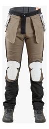 Pantalon Jean Con Protecciones Solco Moto Dama S2 Negro