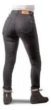 Pantalon Jean Con Protecciones Solco Moto Dama S2 Negro