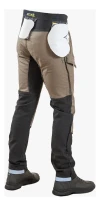 Pantalon Jean Con Protecciones Solco Moto Dama S2 Negro