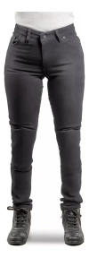 Pantalon Jean Con Protecciones Solco Moto Dama S2 Negro