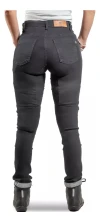 Pantalon Jean Con Protecciones Solco Moto Dama S2 Negro