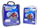 Funda Cubre Moto Impermeable Color Plateado Talle M