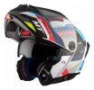 Casco Moto Rebatible Mt New Atom 2 Bast A0 Tricolor Mate