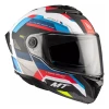 Casco Moto Rebatible Mt New Atom 2 Bast A0 Tricolor Mate