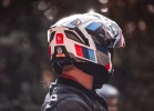 Casco Moto Rebatible Mt New Atom 2 Bast A0 Tricolor Mate
