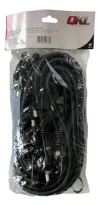 Zunchos Elastizados Gancho Pack X10 Unidades 0.75 Mts Qkl