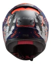Casco Moto Integral Ls2 353 Rapid Naughty Azul Naranja