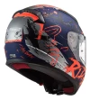 Casco Moto Integral Ls2 353 Rapid Naughty Azul Naranja