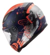 Casco Moto Integral Ls2 353 Rapid Naughty Azul Naranja