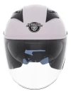 Casco Moto Abierto Punto Extremo Xr200 Doble Visor Blanco