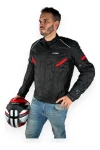 Campera Moto Cordura Ruder Sila Corta Con Protecciones