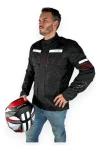 Campera Moto Ruder Evander Parka Larga Con Protecciones