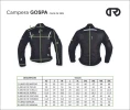 Campera Moto Ruder Gospa Mujer Corta Protecciones