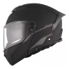 Casco Moto Rebatible Mt Atom 2 Solid A1 Visor Doble Mate