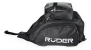 Bolso Sobre Tanque Moto 18 L. Ruder Touring Cordura Color Negro