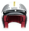 Casco Moto Urbano Abierto Mac Oficial Bowie X Blanco Mate