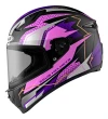 Casco Moto Integral Zeus Gj 821 Rosa Violeta Mate