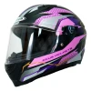 Casco Moto Integral Zeus Gj 821 Rosa Violeta Mate