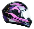 Casco Moto Integral Zeus Gj 821 Rosa Violeta Mate