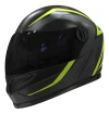 Casco Moto Integral Vertigo V32 Influence Negro Y Amarillo