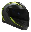 Casco Moto Integral Vertigo V32 Influence Negro Y Amarillo
