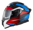 Casco Moto Integral Nzi Go Rider Stream Quadri C/doble Visor