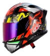 Casco Moto Integral Nzi Go Rider Stream Solid C/doble Visor