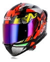 Casco Moto Integral Nzi Go Rider Stream Solid C/doble Visor