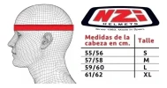 Casco Moto Integral Nzi Go Rider Stream Solid C/doble Visor