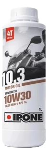 Aceite De Motor Ipone Semi Sintetico Moto 10.3 4t 10w30 1l